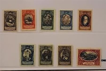 LIECHTENSTEIN - 1921, Vedute o effigie 8 valori cpl. (52/59).(GOMMA ORIGINALE)