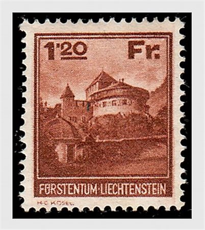 LIECHTENSTEIN - 1933, Vedute 3 valori cpl. (111/13). (Cert. Vignati).(GOMMA...