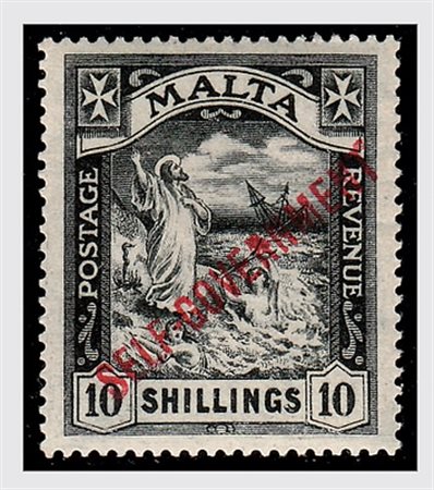 MALTA - 1922, Soprastampati "SELF-GOVERNMENT" 17 valori cpl. (66/82) + n.78....