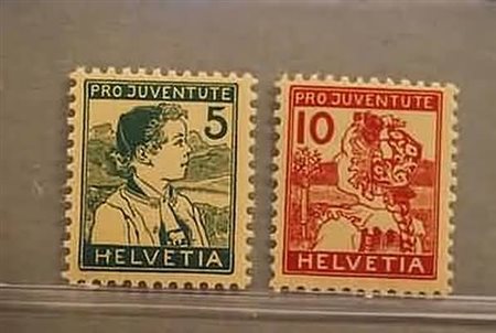 SVIZZERA - 1915, Pro Juventute 2 valori cpl. (149/50).(GOMMA INTEGRA)