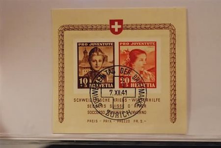 SVIZZERA - 1937, Foglietto Pro Juventute (3).(USATO)