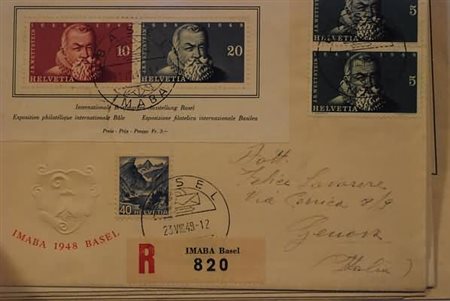 SVIZZERA - 1937-60, Foglietti, piccolo lotto di 4 foglietti: (3, 14, 15,...