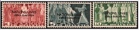 SVIZZERA - 1950, Servizio, Nations Unies Office Europeen 20 valori cpl....