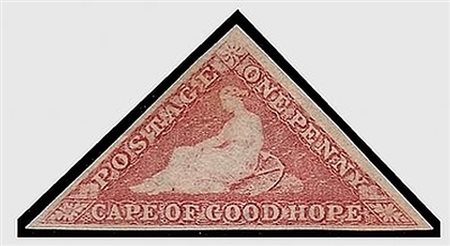 COLONIE INGLESI - 1858, CAPE OF GOOD HOPE, 1 p. rosa (S.G.5a-Yv.3) senza...