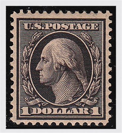 STATI UNITI - 1908-09, Washington 1 dollaro (Un. 206) ben centrato.(GOMMA...