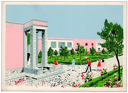 CARTOLINE - LATINA, 3 belle cartoline illustrate per il "Centro Emigrazione...