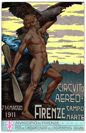 CARTOLINE - 1944, AVIAZIONE, Firenze Circuito Aereo Campo di Marte (Longhi 11...