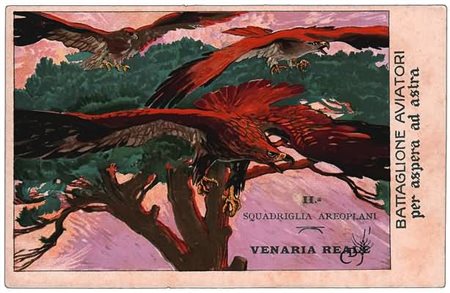 CARTOLINE - AVIAZIONE, Venaria Reale, cartolina per la II Squadriglia...