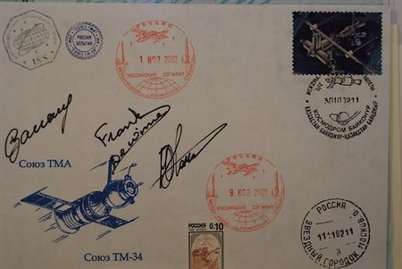 TEMATICHE - 2002, SPAZIO RUSSIA cosmogramma "Soyiuz TMA1" relativo alla...