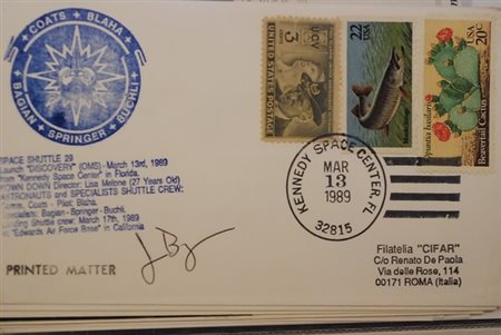 TEMATICHE - 1985, SPAZIO USA "Space Shuttle STS - 29 " 4 buste commemorative...