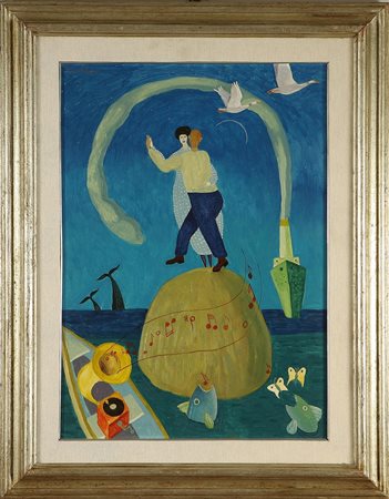 DE CAROLIS RINALDO (n. 1966) Firma in alto a sinistra. Autentica dell'artista...