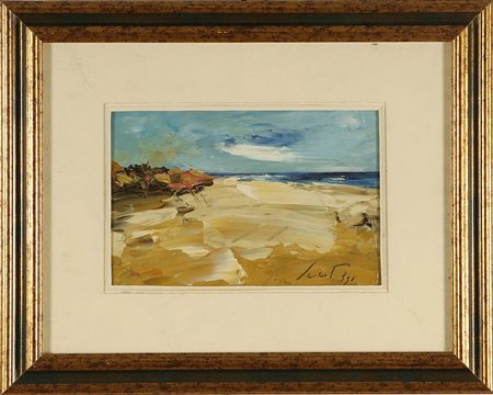 SCATIZZI SERGIO (1918 - 2009) Firma in basso a destra. Autentica dell'artista...