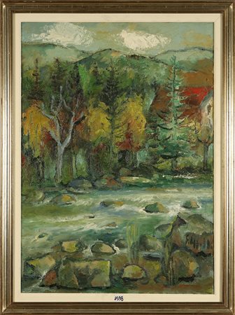 CAPPELLO EMANUELE (n. 1936) Al retro firma dell'artista. Olio su tela Cm 50x70