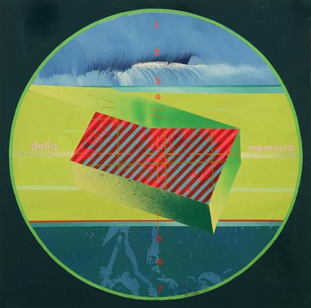 DE FILIPPI FERNANDO (n. 1940) Autentica dell'artista su fotografia. Olio su...