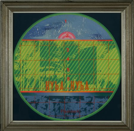 DE FILIPPI FERNANDO (n. 1940) Autentica dell'artista su fotografia. Olio su...