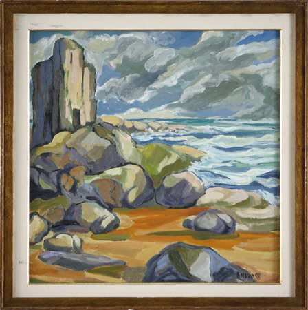 BORRUSO AURELIA ANGELA (n. 1938) Firma e anno in basso a destra. Al retro...