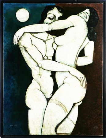 LANDI BRUNO (n. 1941) Firma in basso a sinistra. Autentica dell'artista su...