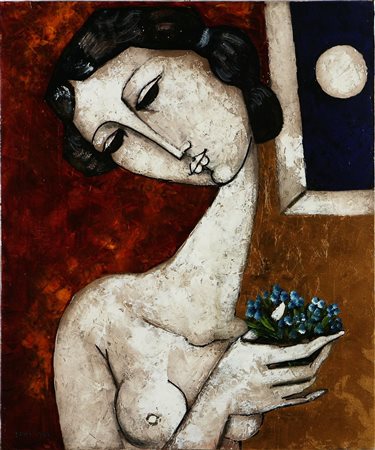 LANDI BRUNO (n. 1941) Firma in basso a sinistra. Autentica dell'Archivio...