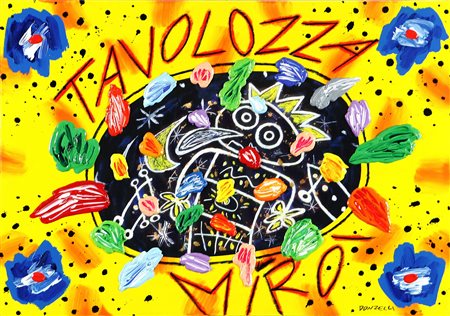 DONZELLI BRUNO (n. 1941) Firma in basso a destra. Autentica dell'artista su...