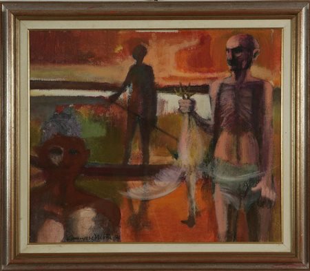 MOTTI GIUSEPPE (1908 - 1990) Firma in basso a sinistra. Al retro titolo &quot;uomo...