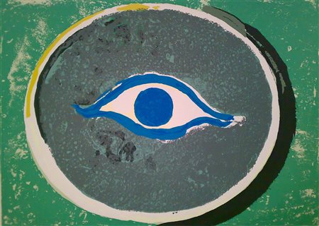 GUIDI VIRGILIO (1891 - 1994) Senza titolo. Serigrafia. Cm 70,00 x 50,00. 55/70.