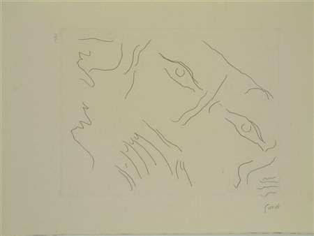 GUIDI VIRGILIO (1891 - 1994) Senza titolo. Acquaforte. Cm 30,00 x 40,00....