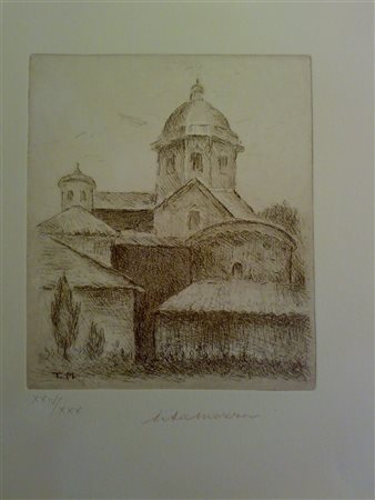 MOZZONI TITA (1894 - 1986) Cartella composta da n.3 grafiche. Brixiana. 1981....