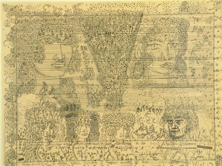 ZANCANARO TONO (1906 - 1985) Autotono. Litografia. Cm 70,00 x 50,00. VI/XX....