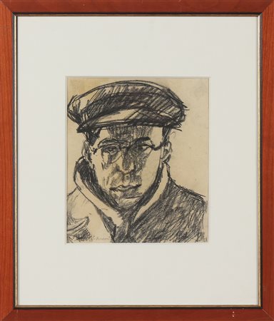 FARAONI ENZO (n. 1920) Senza titolo. Carboncino su carta. Cm 20,00 x 23,00....