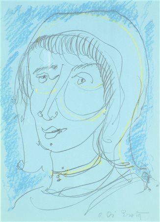 DI PRATA OSCAR (1910 - 2006) Senza titolo. Tecnica mista su cartoncino. Cm...