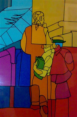 ADAMI VALERIO (n. 1935) Selex. Serigrafia. Cm 70,00 x 50,00. 309/600.