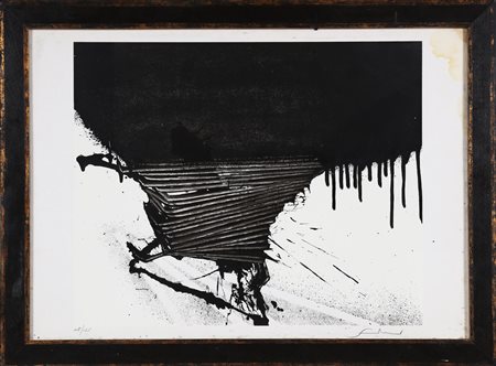 SCANAVINO EMILIO (1922 - 1986) Senza titolo. Litografia. Cm 70,00 x 50,00....