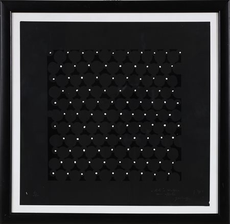 ANONIMO Senza titolo. 1971. Litografia. Cm 35,00 x 35,00. 61/100. Tiratura e...