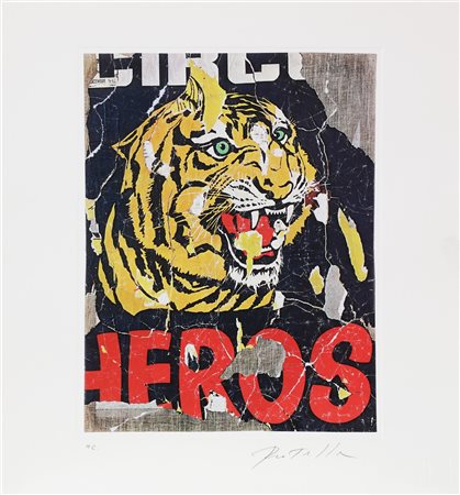 ROTELLA MIMMO (1918 - 2006) Lotto composto da n.4 decollage. 2004. Decollage....