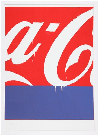 SCHIFANO MARIO (1934 - 1998) Coca Cola. Litografia. Cm 70,00 x 100,00. XXV/L....