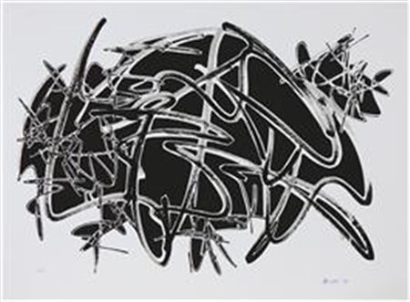 ASDRUBALI GIOVANNI (n. 1955) Senza titolo. 1993. Litografia. Cm 56,00 x...