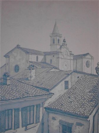 BASSIGNANI (n. 1942) Senza titolo. Acquaforte. Cm 35,00 x 25,00. 5/80....