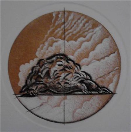 BODINI FLORIANO (1933 - 2005) Tartaruga. Acquaforte, acquatinta. Cm 23,00 x...