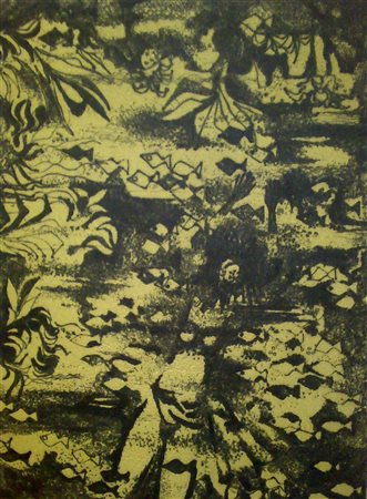 CARA' UGO (1908 - 2004) Senza titolo. incisione ad acquaforte e puntasecca....