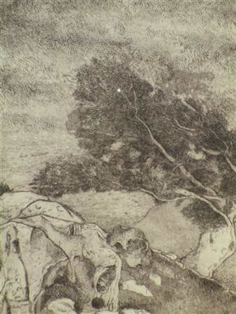 CARGNONI GIACINTO (n. 1932) Senza titolo. Acquaforte. Cm 35,00 x 50,00....