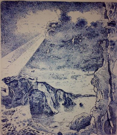 CARGNONI GIACINTO (n. 1932) Senza titolo. Acquaforte. Cm 35,00 x 50,00....