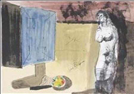 CASSINARI BRUNO (1912 - 1992) Senza titolo. Litografia. Cm 70,00 x 50,00....