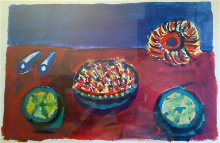 CASSINARI BRUNO (1912 - 1992) Natura morta. Fotolitografia. Cm 70,00 x 50,00....