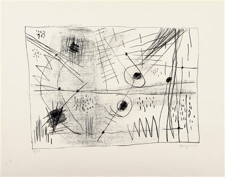 CORPORA ANTONIO (1909 - 2004) Senza titolo. Litografia. Cm 63,00 x 49,00....