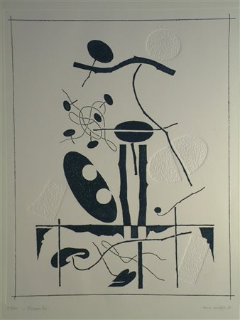 CRIPPA LUCA (1924 - 2002) Novembre. 1981. Acquaforte. Cm 35,00 x 50,00....