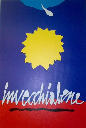 DE POLI FABIO (n. 1947) Invecchiare. 2005. Litografia. Cm 50,00 x 70,00. 3/100.