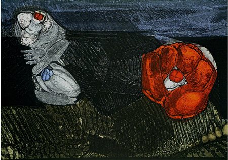 DE VITA LUCIANO (1929 - 1992) Senza titolo. Acquaforte, acquatinta. Cm 70,00...