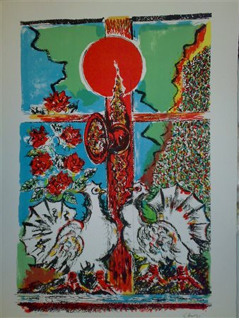 GAULI PIERO (n. 1916) Senza titolo. Serigrafia. Cm 50,00 x 70,00. 30/100....