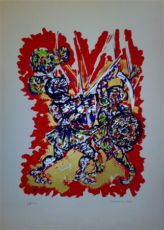 GAULI PIERO (n. 1916) Zagarella. 1969. Litografia. Cm 48,00 x 67,00. P.d.a....