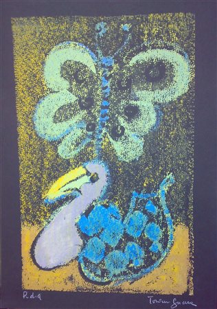 GUERRA TONINO (n. 1920) Senza titolo. Serigrafia. Cm 35,50 x 50,50. P.d.a....